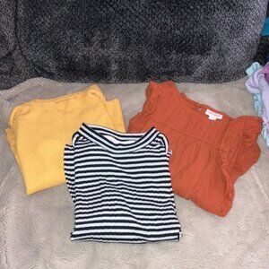 Cat & Jack Girls Long Sleeve Shirt Lot, Large (10/12)